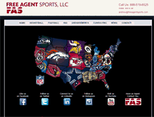 Tablet Screenshot of freeagentsports.com